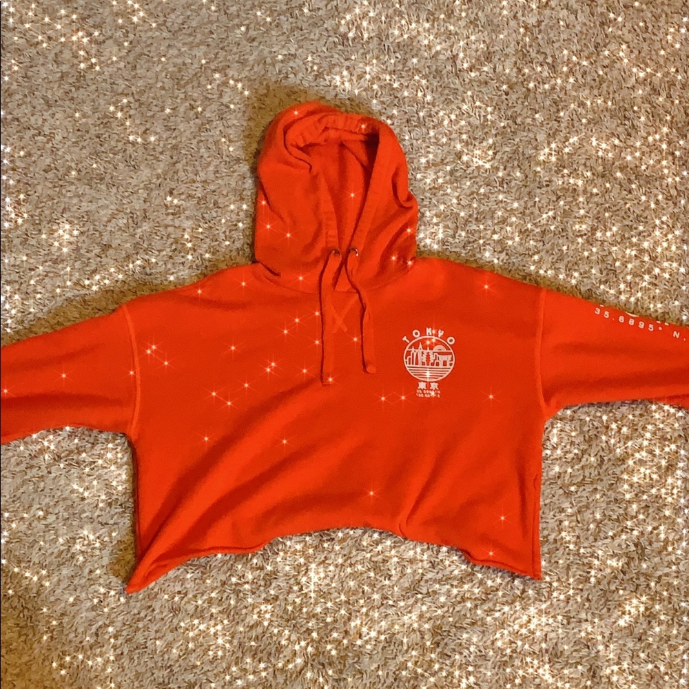 cropped sweat shirt 🌺🌹